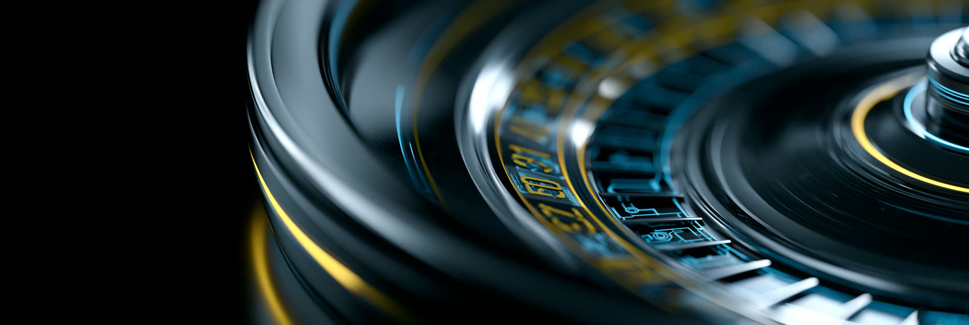 Live dealer studio with a roulette table under neon cyan and yellow light